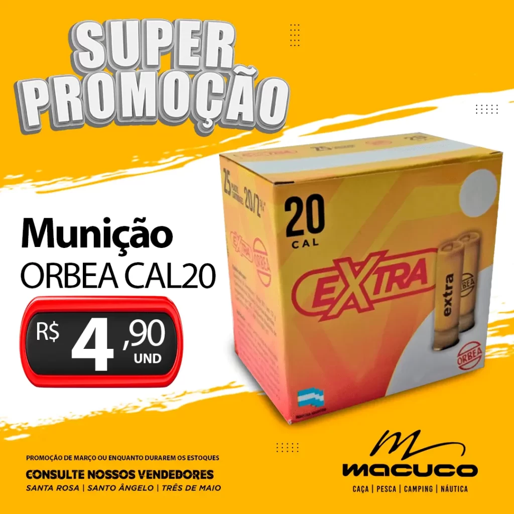 MUNIÇÃO ORBEA CAL. 20
